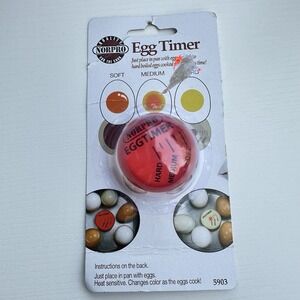 NEW Norpro 5903 Round Egg Timer‎ Color Changing, Perfect Eggs Every Time